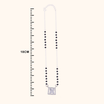 Simple Silver Mangalsutra